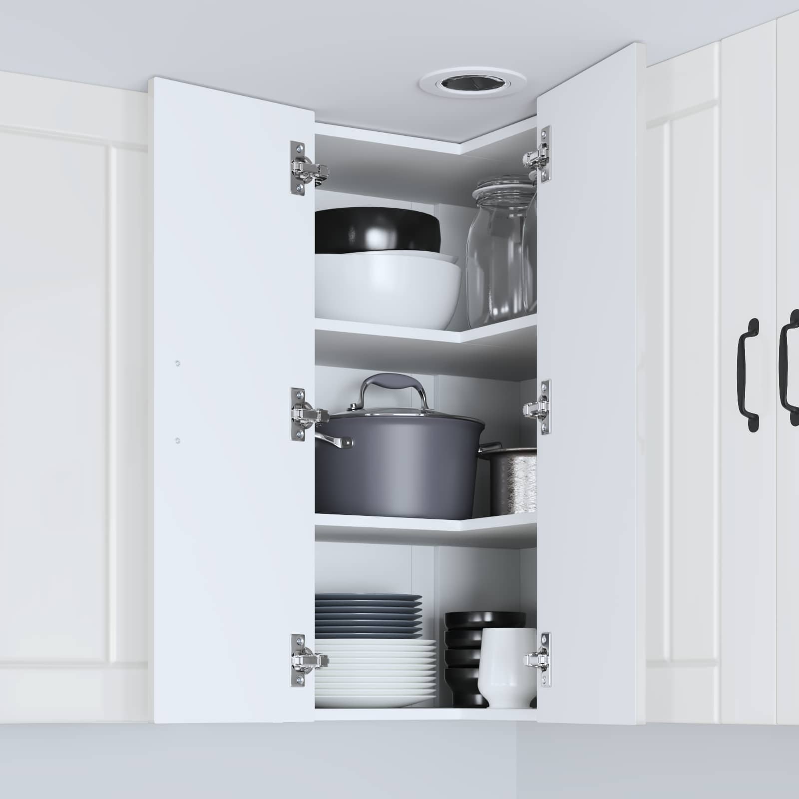 Kitchen Cabinet High Gloss White 57 x 57 x 80 cm