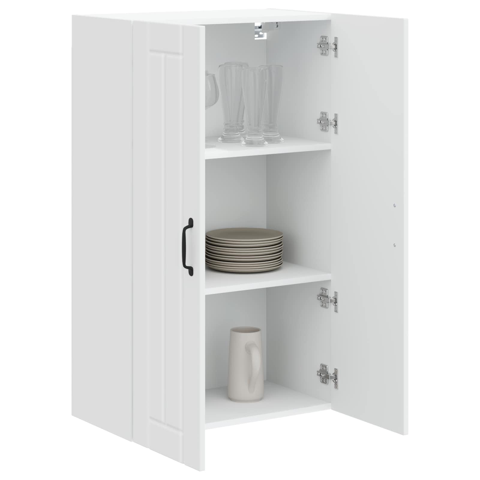 Wall Cabinet LUCCA High Gloss White 60 x 31 x 100 cm