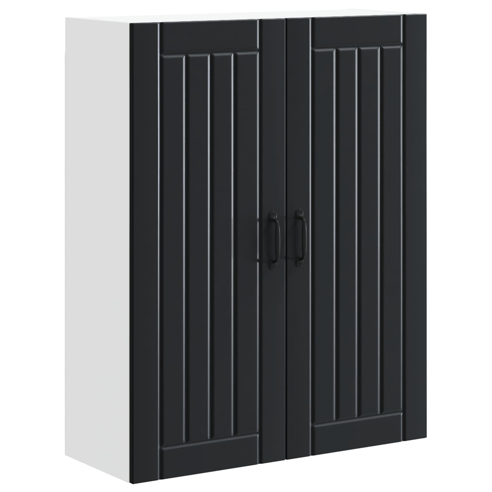 Wall Cabinet LUCCA Black 80 x 31 x 100 cm Engineered Wood