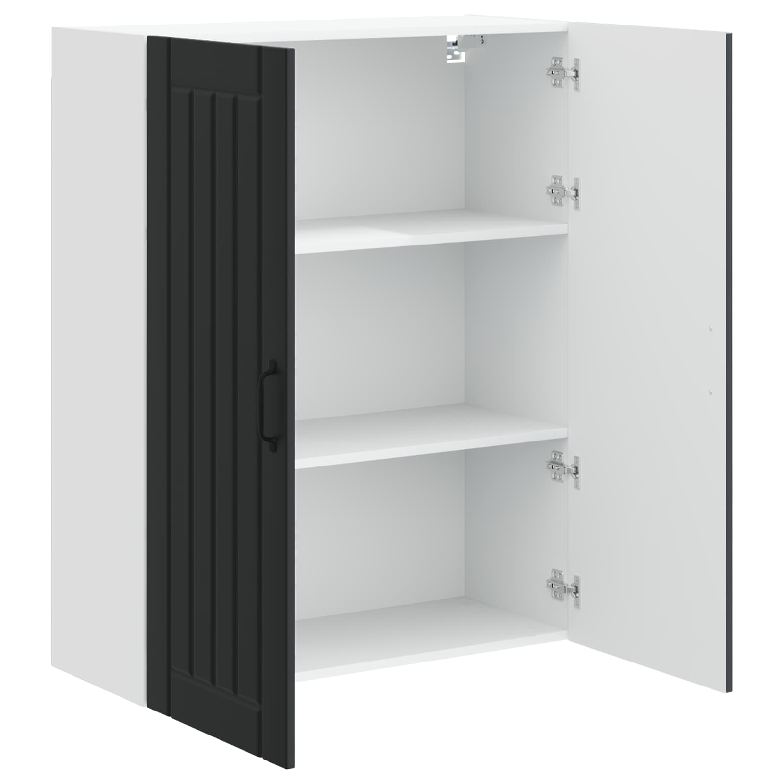 Wall Cabinet LUCCA Black 80 x 31 x 100 cm Engineered Wood