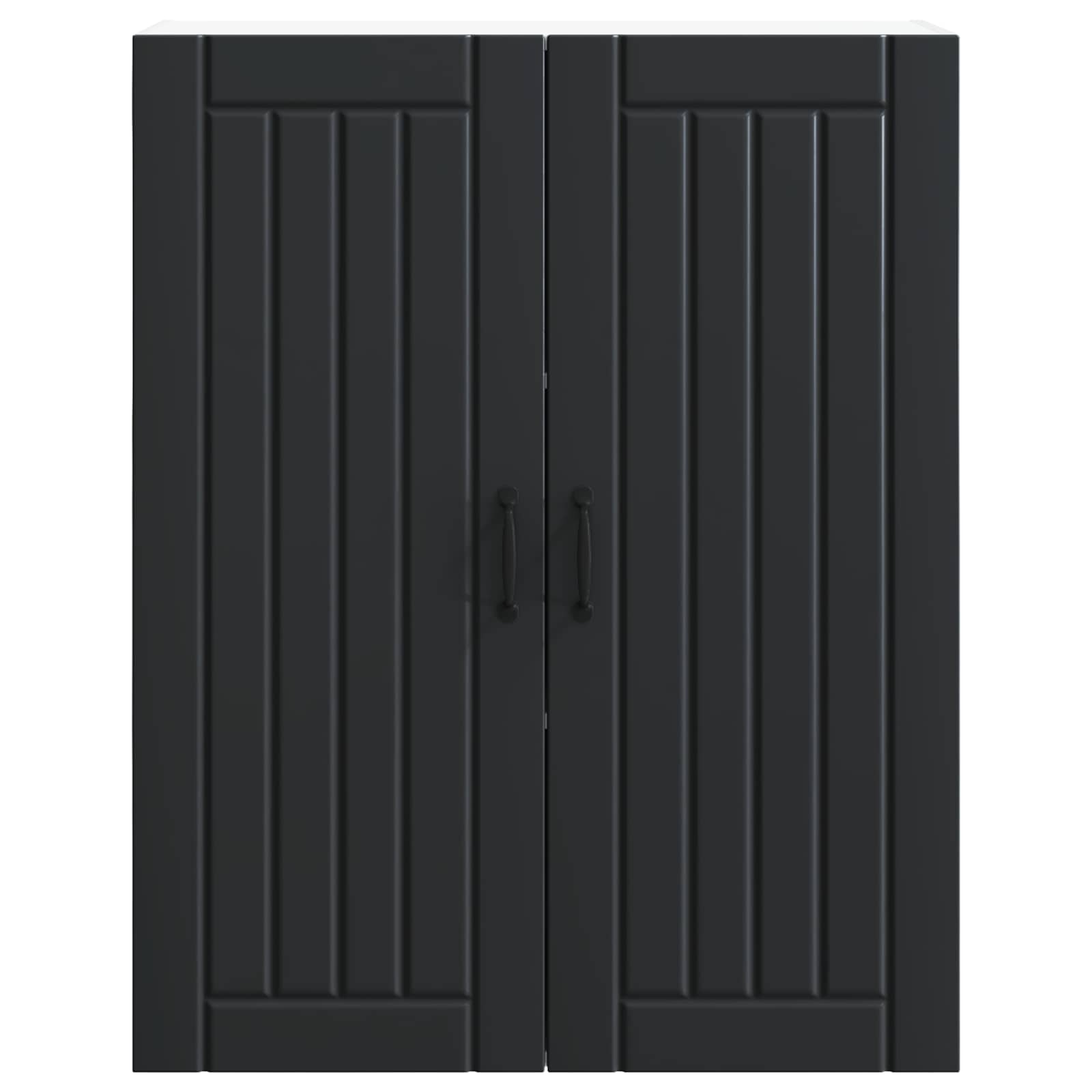 Wall Cabinet LUCCA Black 80 x 31 x 100 cm Engineered Wood