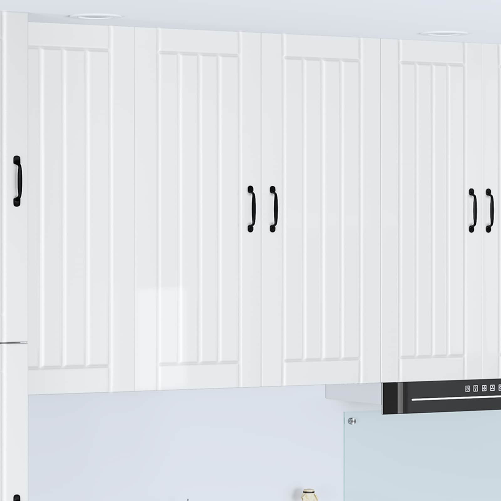 Wall Cabinet LUCCA High Gloss White 80 x 31 x 100 cm