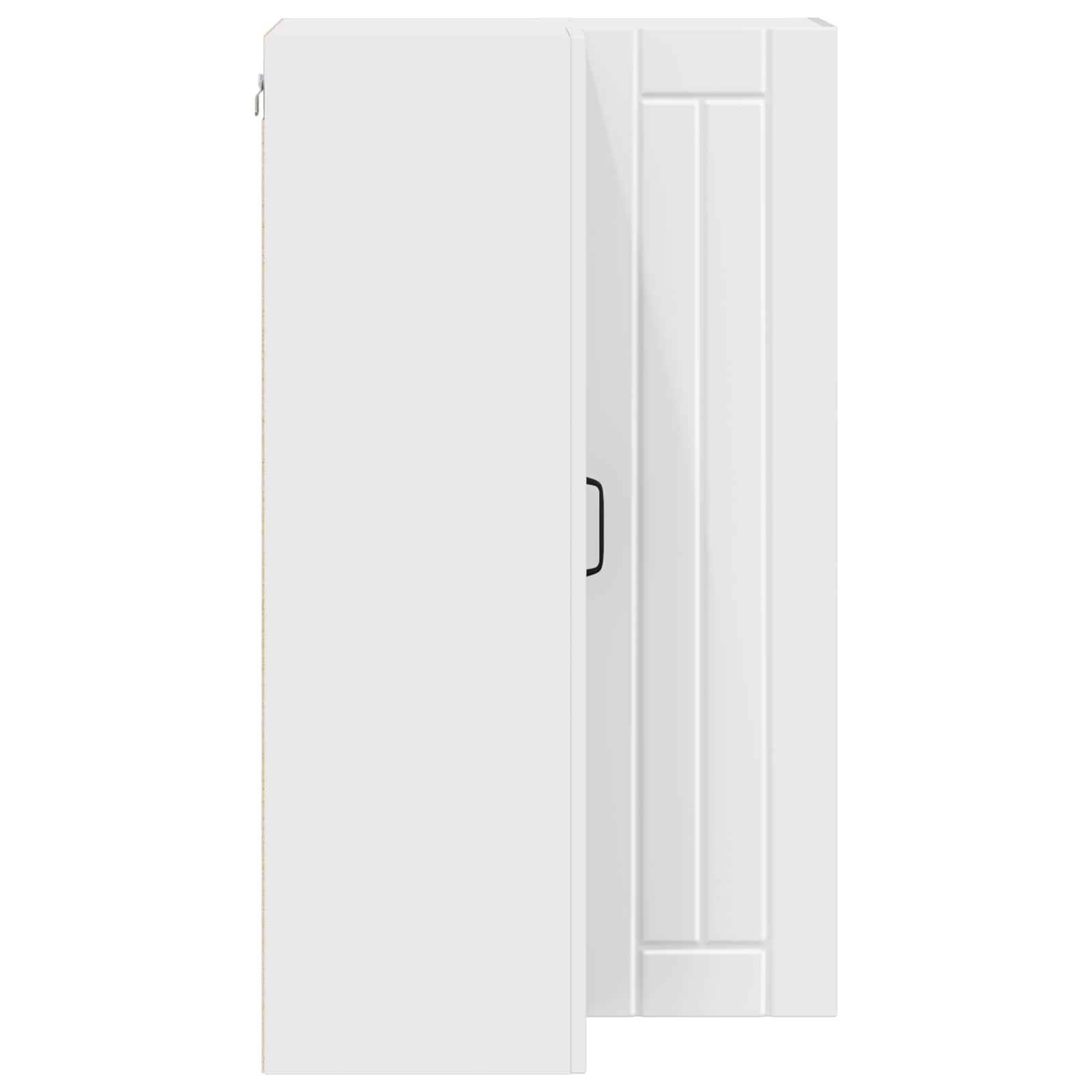 Wall Corner Cabinet LUCCA White 57 x 57 x 100 cm
