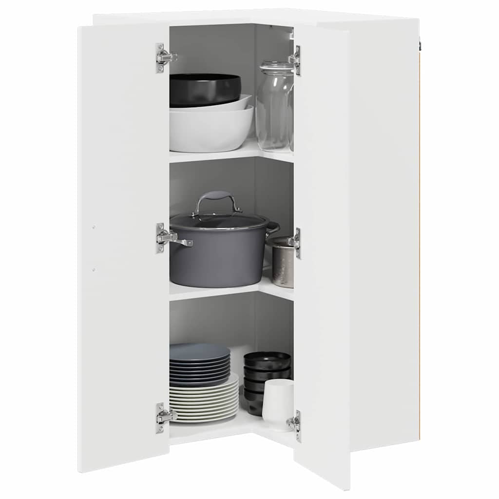 Kitchen Cabinet High Gloss White 57 x 57 x 100 cm