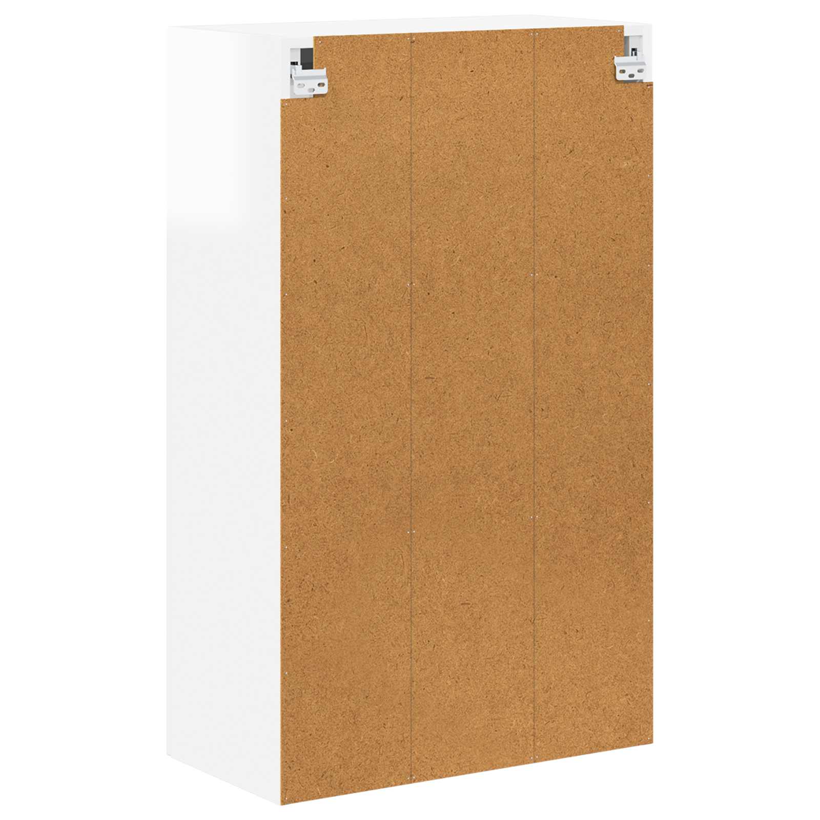 Wall Glass Cabinet LUCCA High Gloss White 60 x 31 x 100 cm