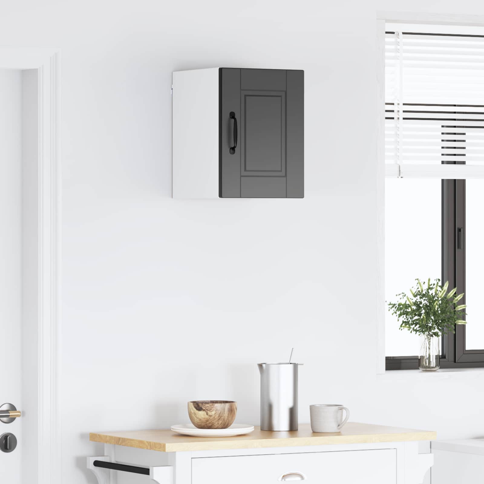 Kitchen Cabinet with Door Black 30 x 31 x 40 cm Engineered Wood