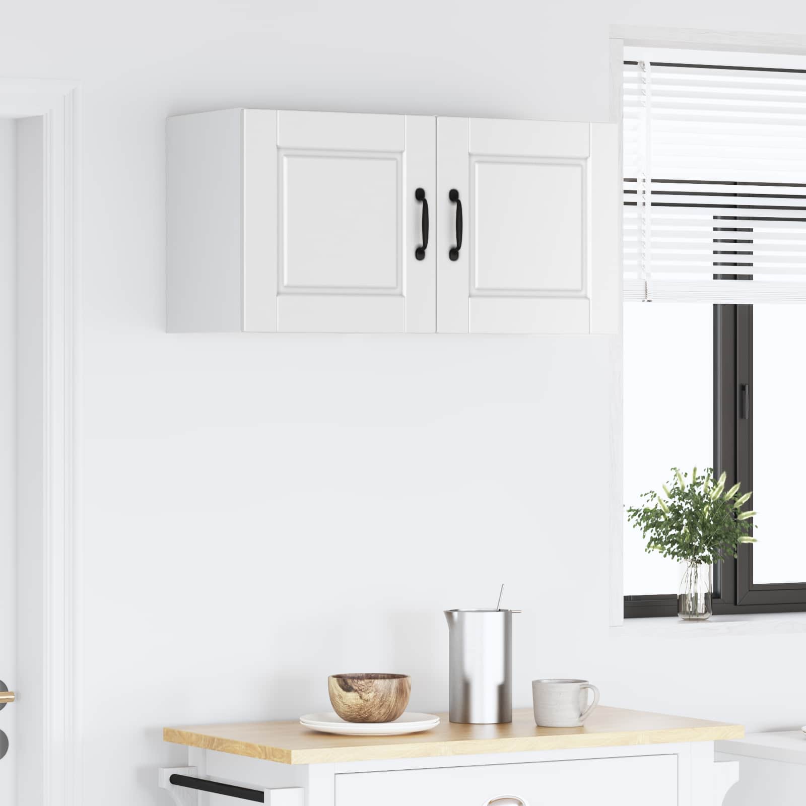 Wall Cabinet PORTO 2 pcs White 40 x 31 x 40 cm Engineered Wood