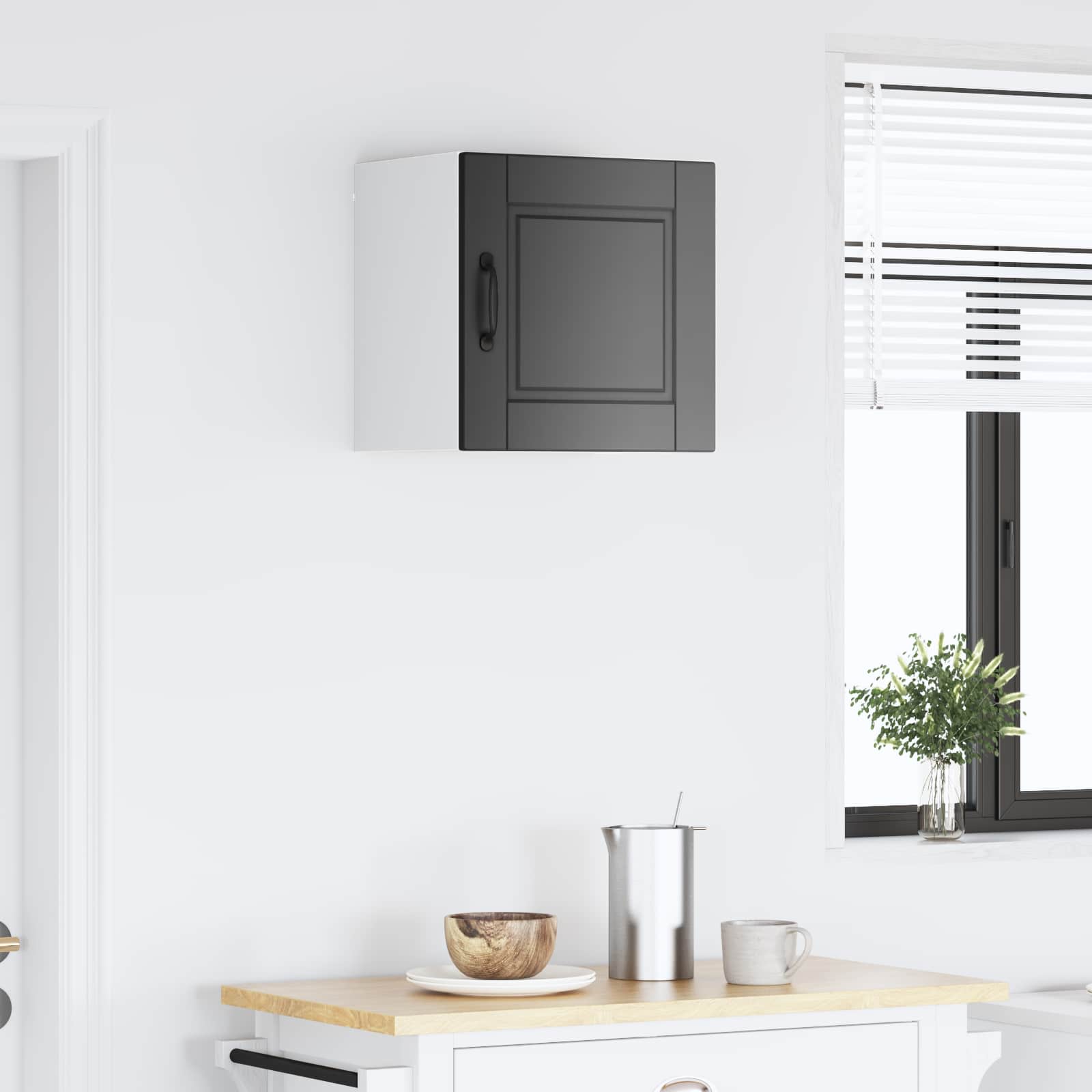 Kitchen Cabinet with Door Black 40 x 31 x 40 cm Engineered Wood