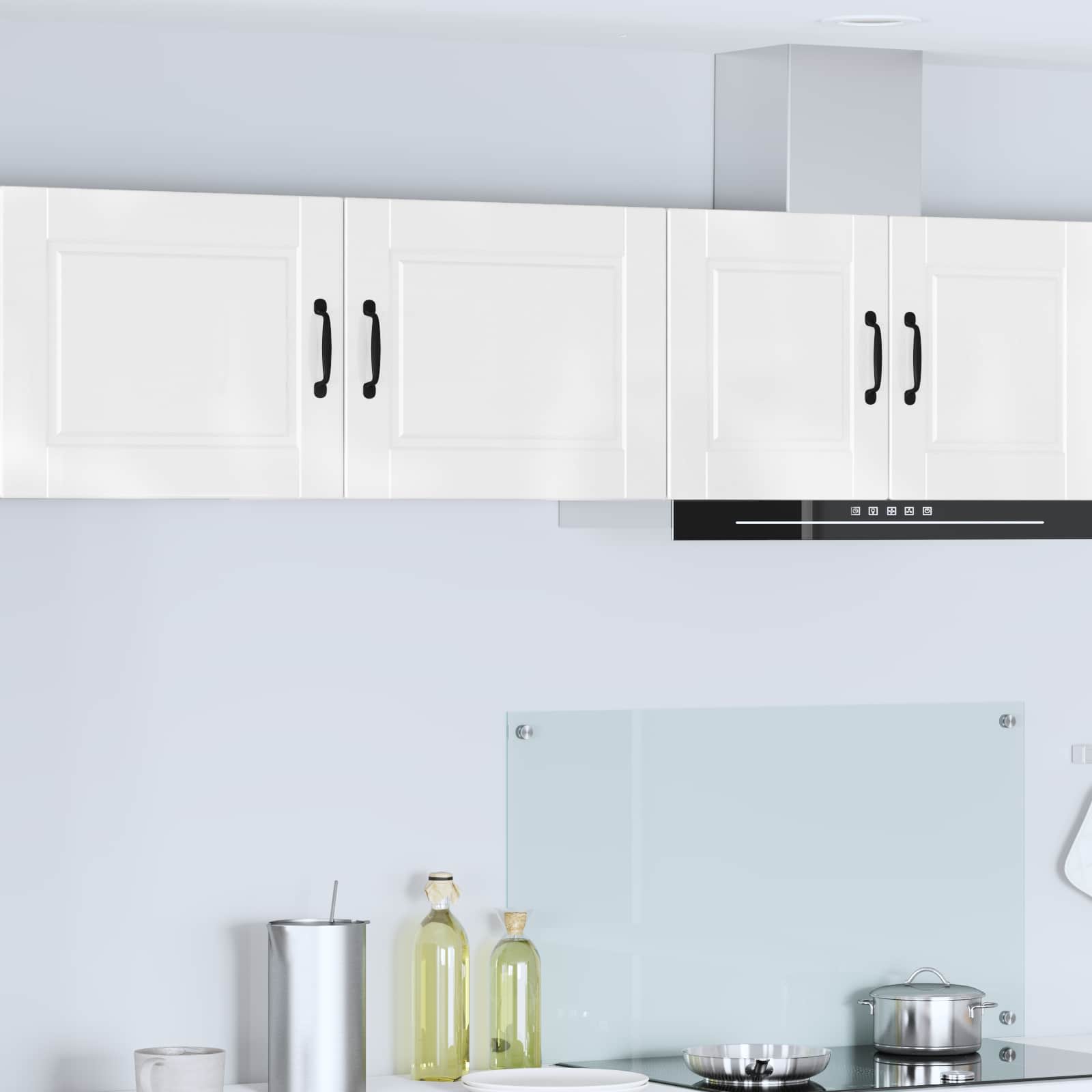 Wall Cabinet PORTO 2 pcs High Gloss White 50 x 31 x 40 cm