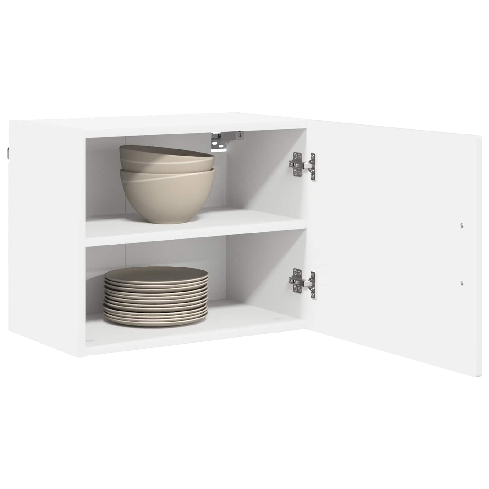 Wall Cabinet PORTO 2 pcs High Gloss White 50 x 31 x 40 cm