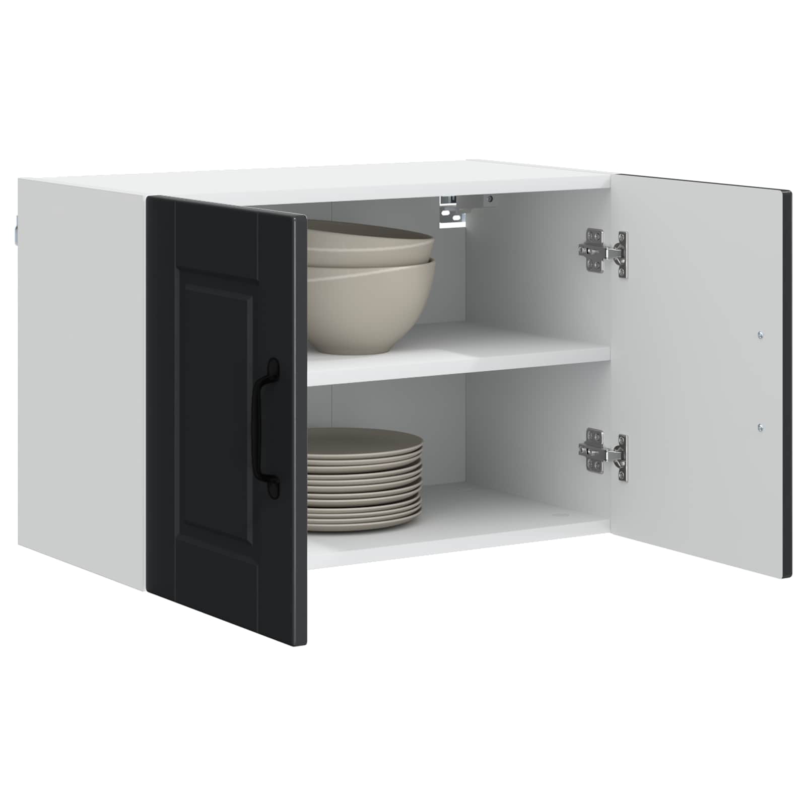 Kitchen Cabinet with Door Black 60 x 31 x 40 cm Engineered Wood