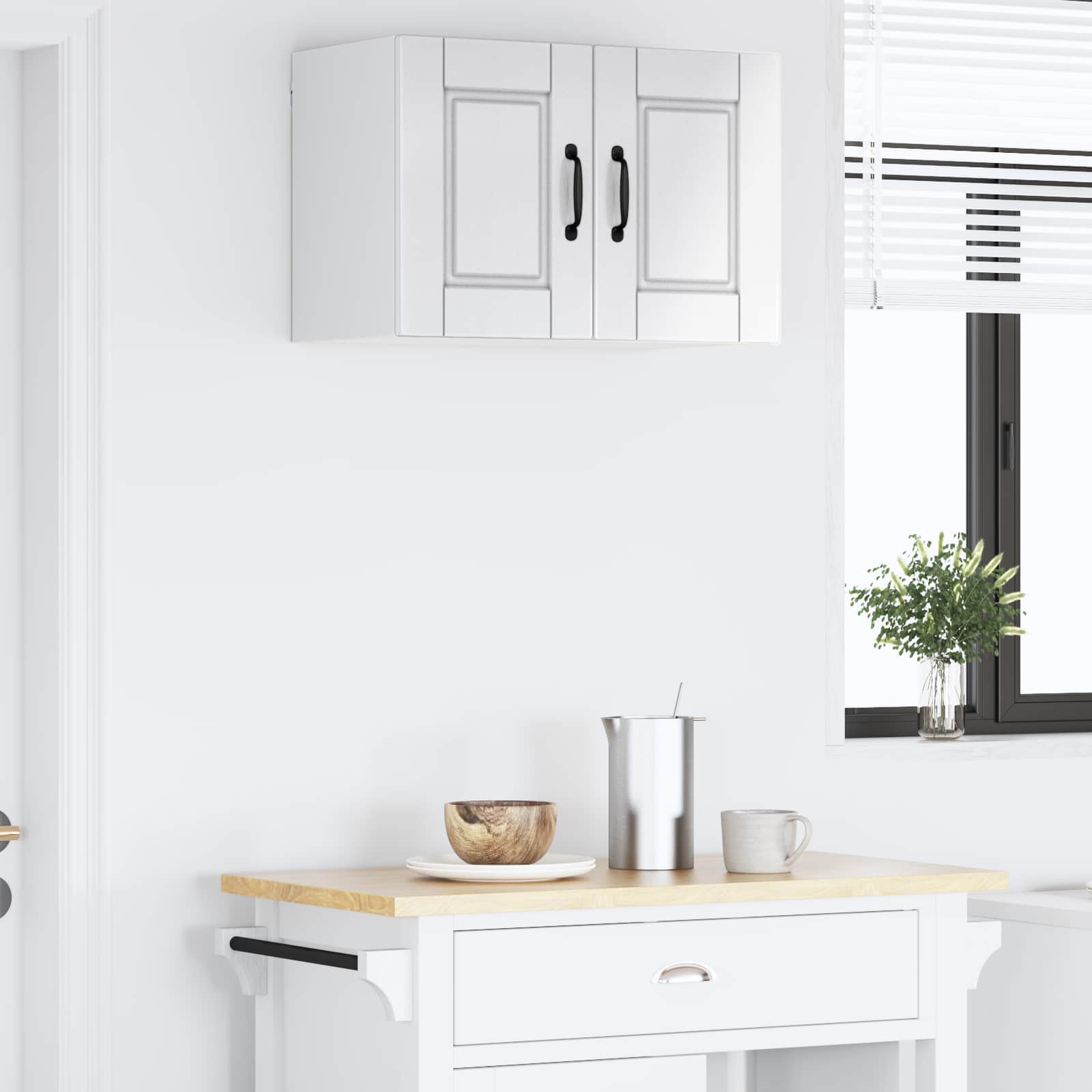 Wall Cabinet PORTO High Gloss White 60 x 31 x 40 cm