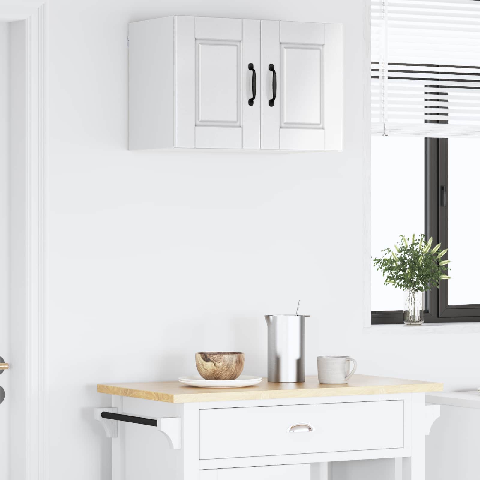 Wall Cabinet PORTO High Gloss White 60 x 31 x 40 cm