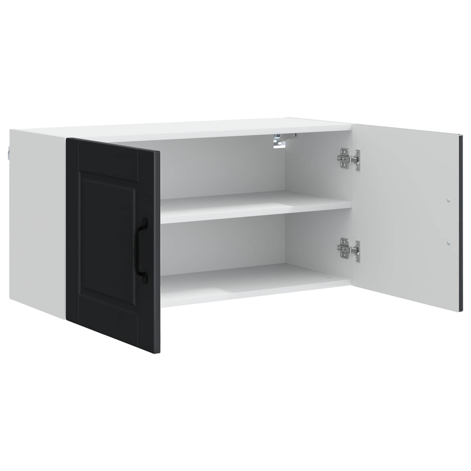 Wall Cabinet PORTO Black 80 x 31 x 40 cm Engineered Wood