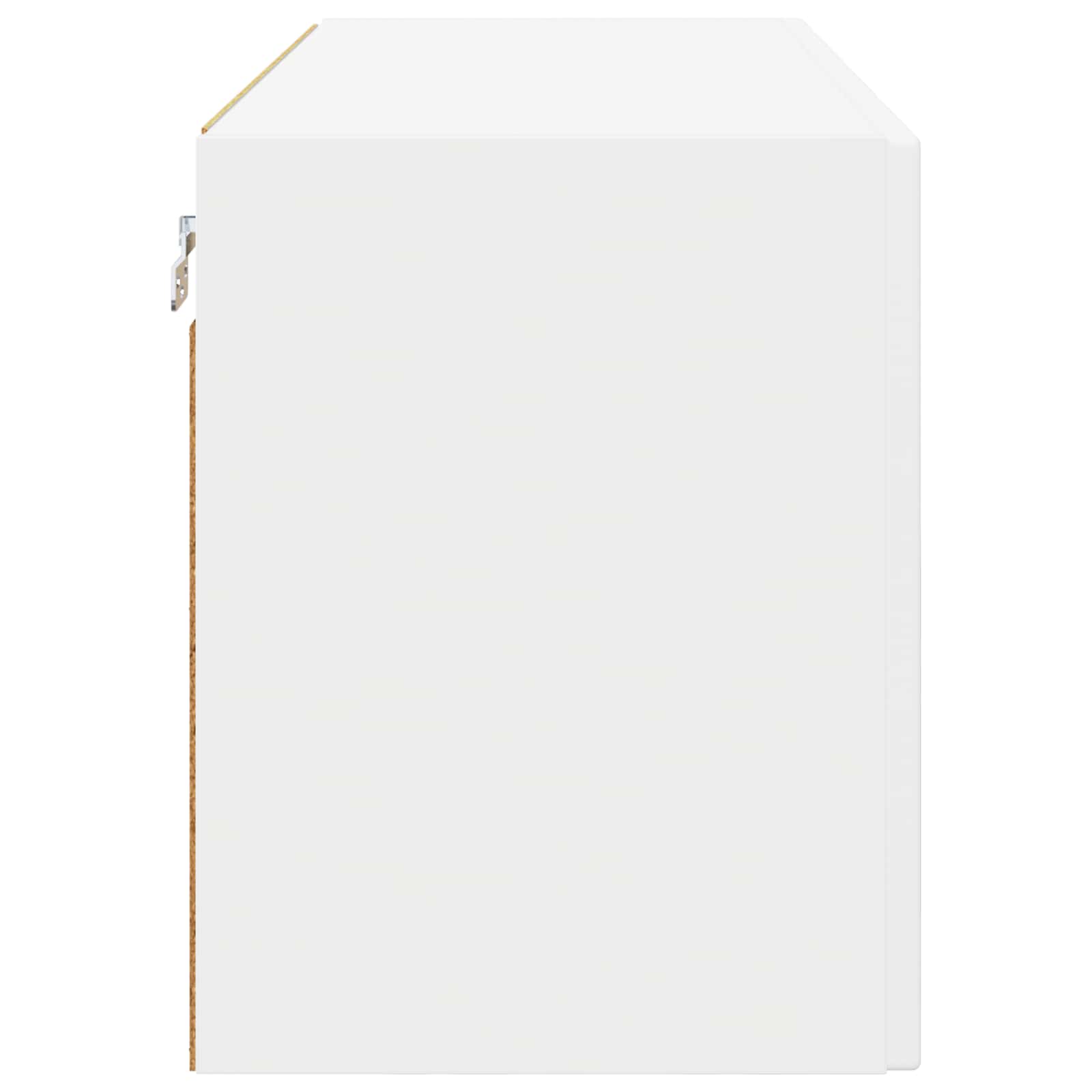 Wall Glass Cabinet PORTO White 80 x 31 x 40 cm Engineered Wood