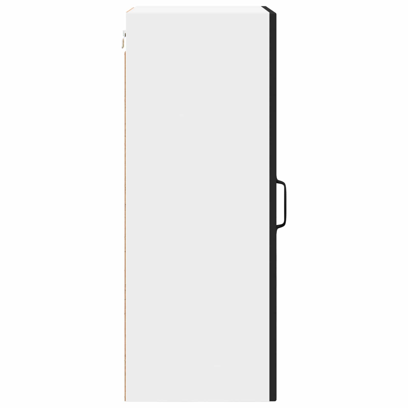 Wall Glass Cabinet PORTO Black 40 x 31 x 80 cm Engineered Wood