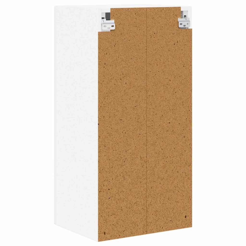 Wall Glass Cabinet PORTO High Gloss White 40 x 31 x 80 cm