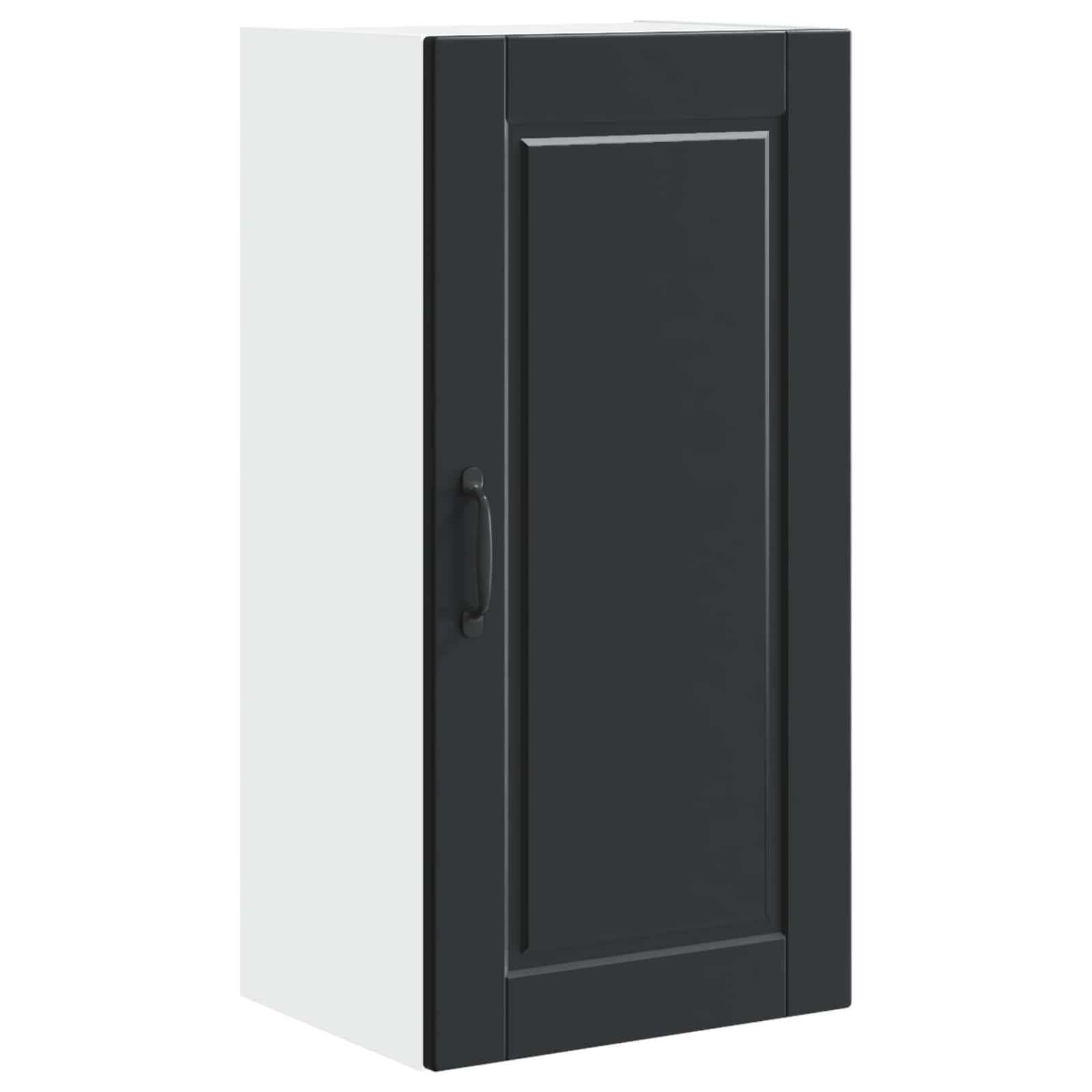 Wall Cabinet PORTO Black 40 x 31 x 80 cm Engineered Wood