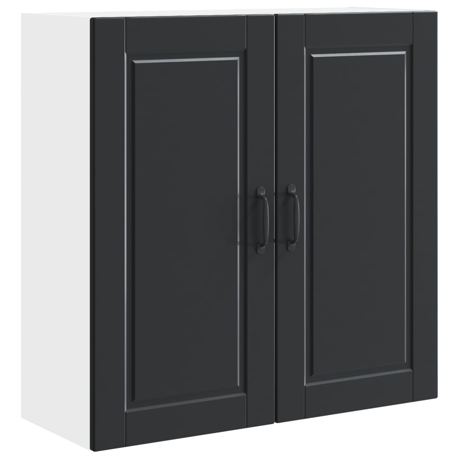 Wall Cabinet PORTO Black 80 x 31 x 80 cm Engineered Wood