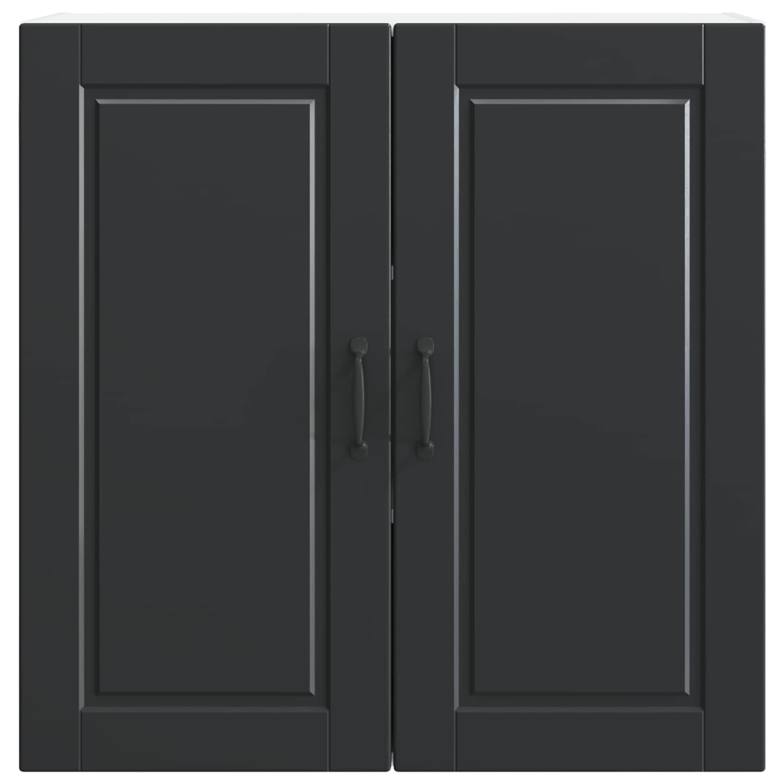 Wall Cabinet PORTO Black 80 x 31 x 80 cm Engineered Wood
