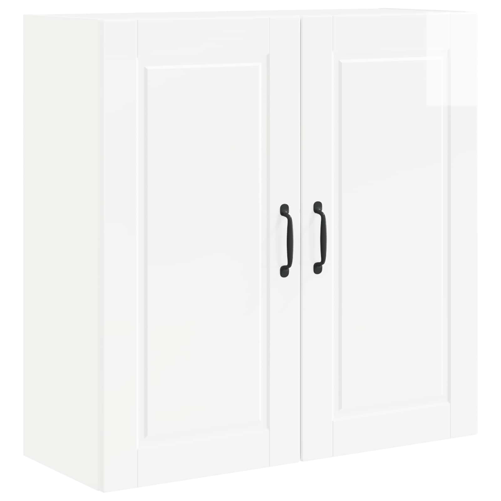 Wall Cabinet PORTO High Gloss White 80 x 31 x 80 cm