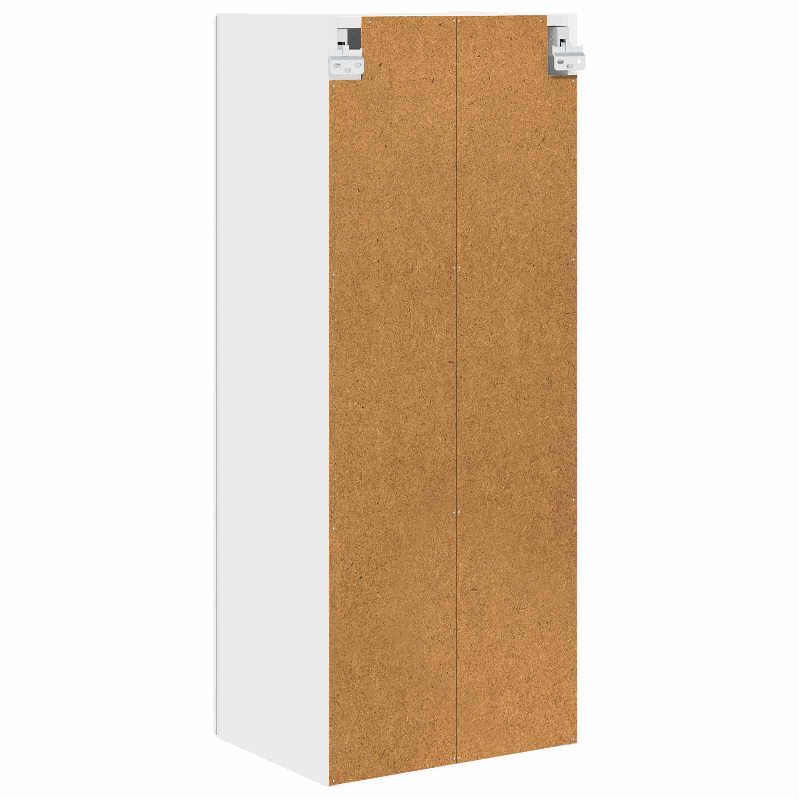 Wall Glass Cabinet PORTO White 40 x 31 x 100 cm Engineered Wood