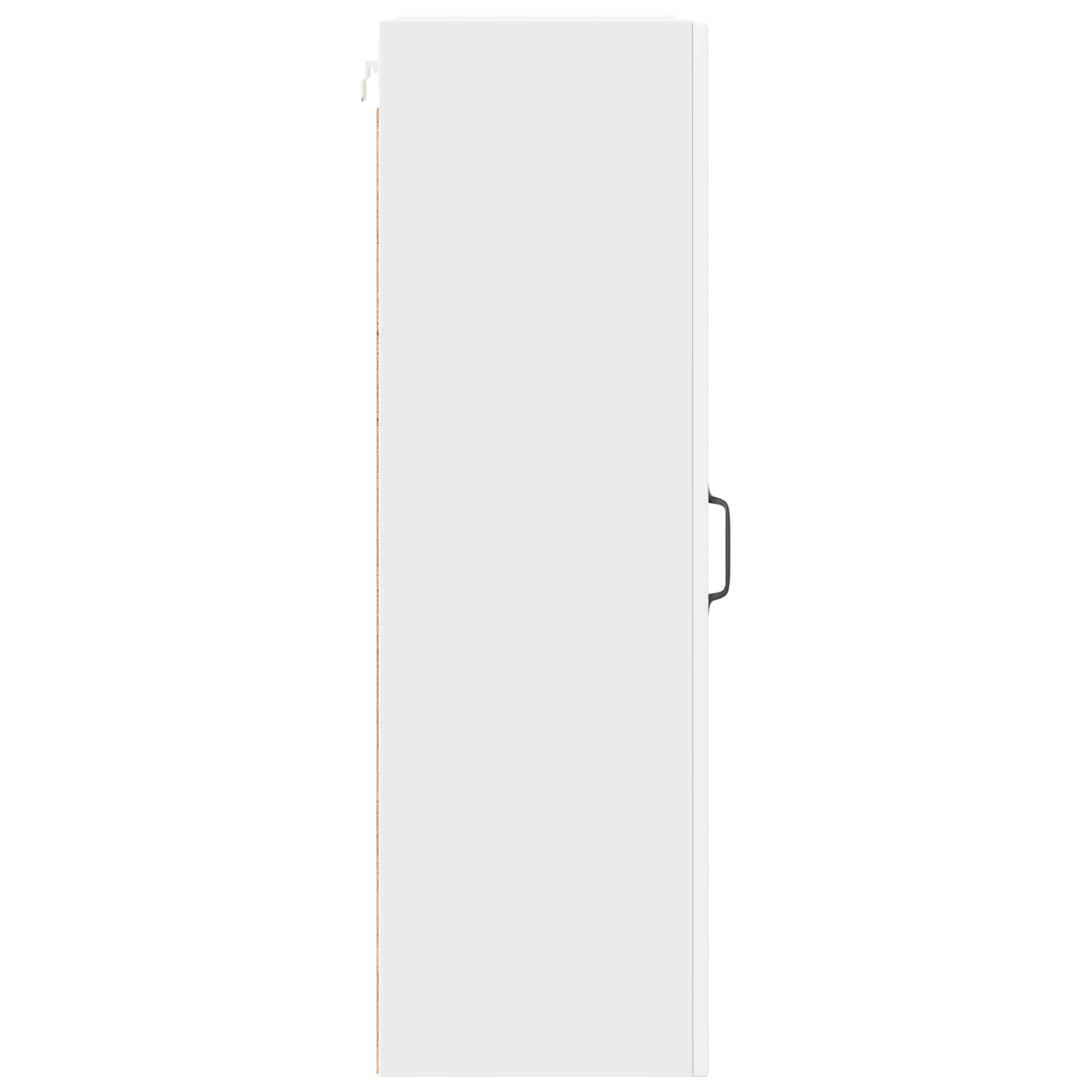 Wall Glass Cabinet PORTO White 40 x 31 x 100 cm Engineered Wood