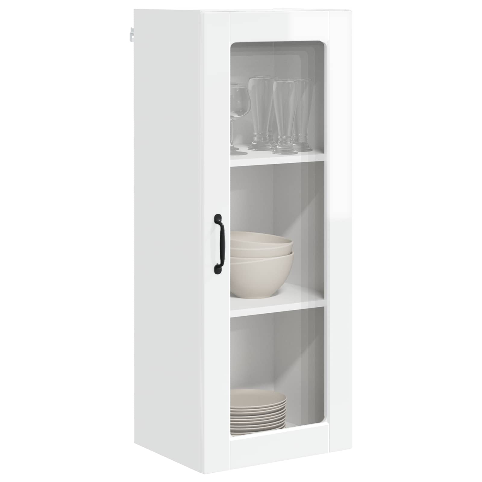 Kitchen Cabinet with Shelf High Gloss White 40 x 31 x 100 cm