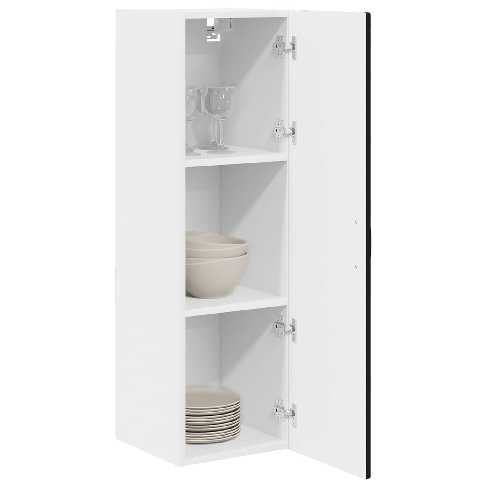 Wall Cabinet PORTO Black 30 x 31 x 100 cm Engineered Wood