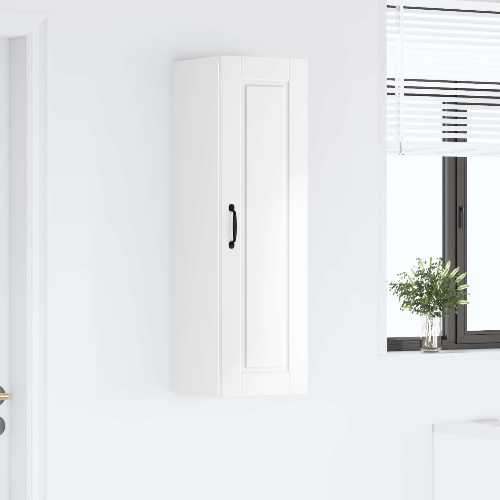 Wall Cabinet PORTO High Gloss White 30 x 31 x 100 cm
