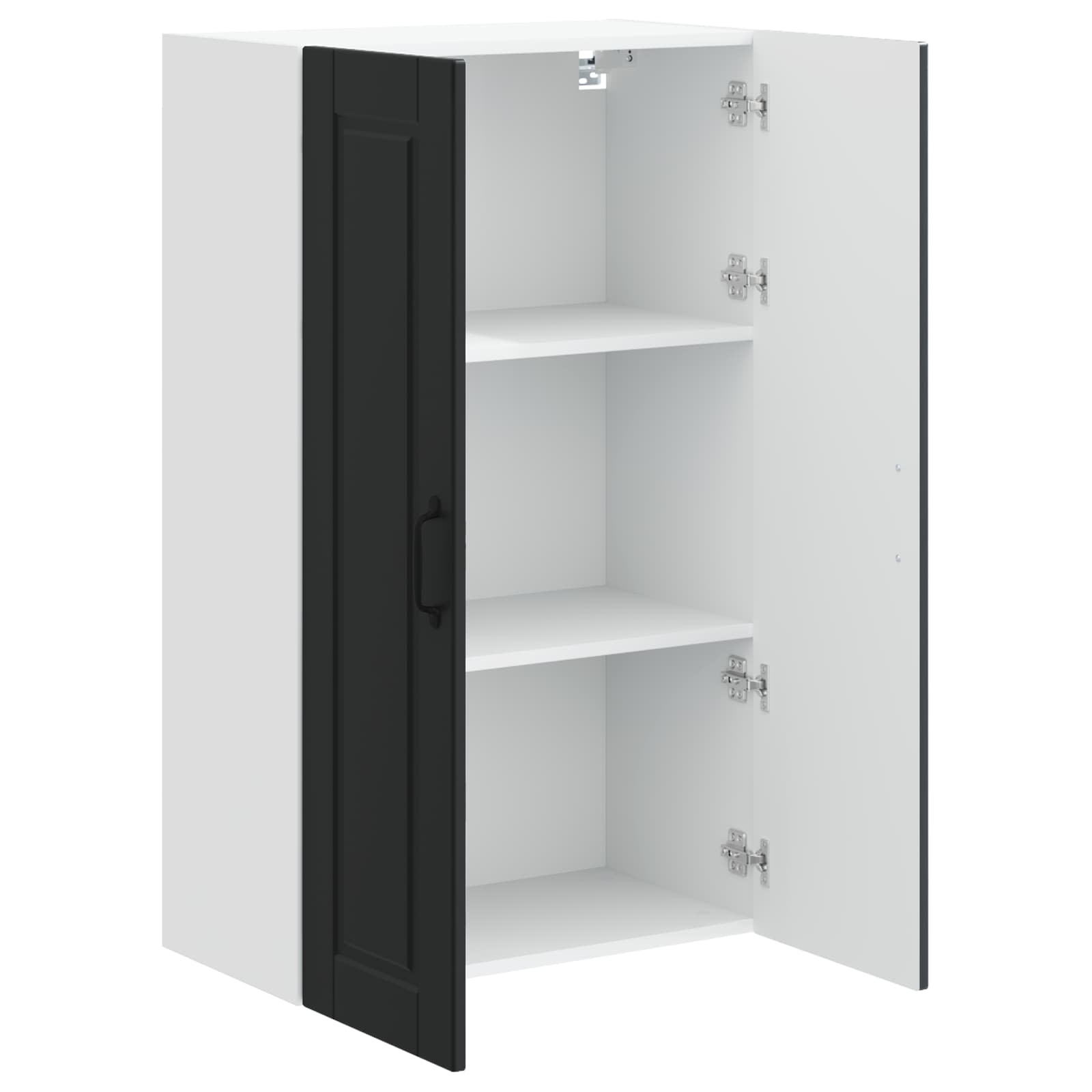 Wall Cabinet PORTO Black 60 x 31 x 100 cm Engineered Wood