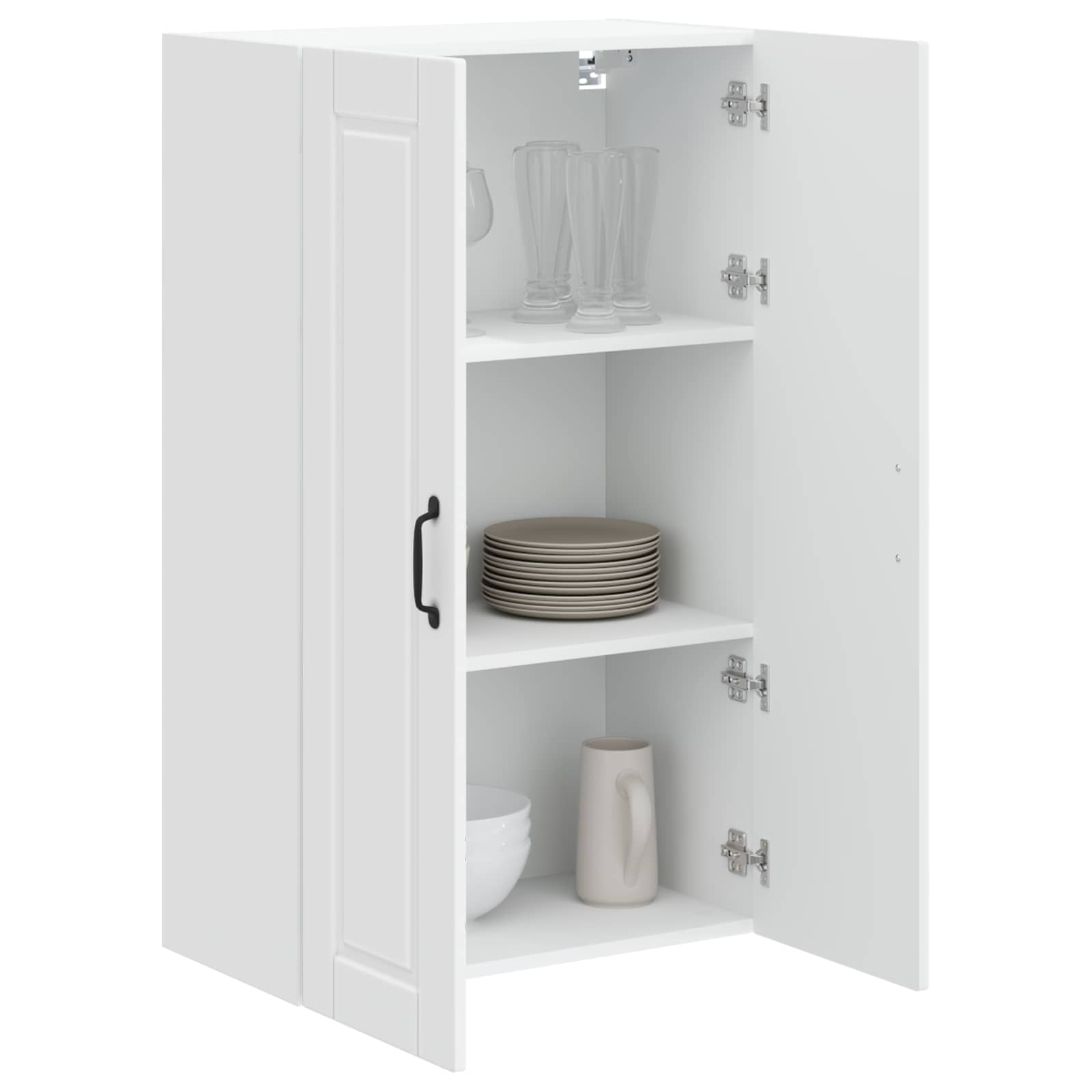 Kitchen Cabinet with Shelf High Gloss White 60 x 31 x 100 cm