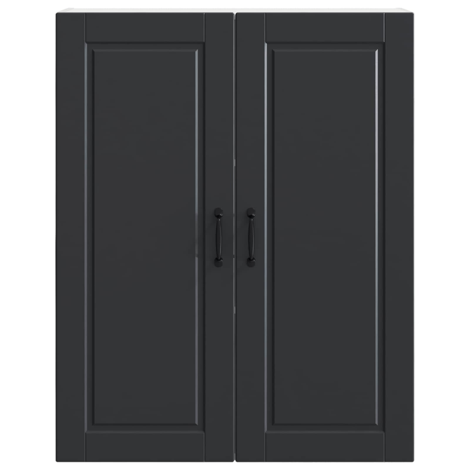 Wall Cabinet PORTO Black 80 x 31 x 100 cm Engineered Wood