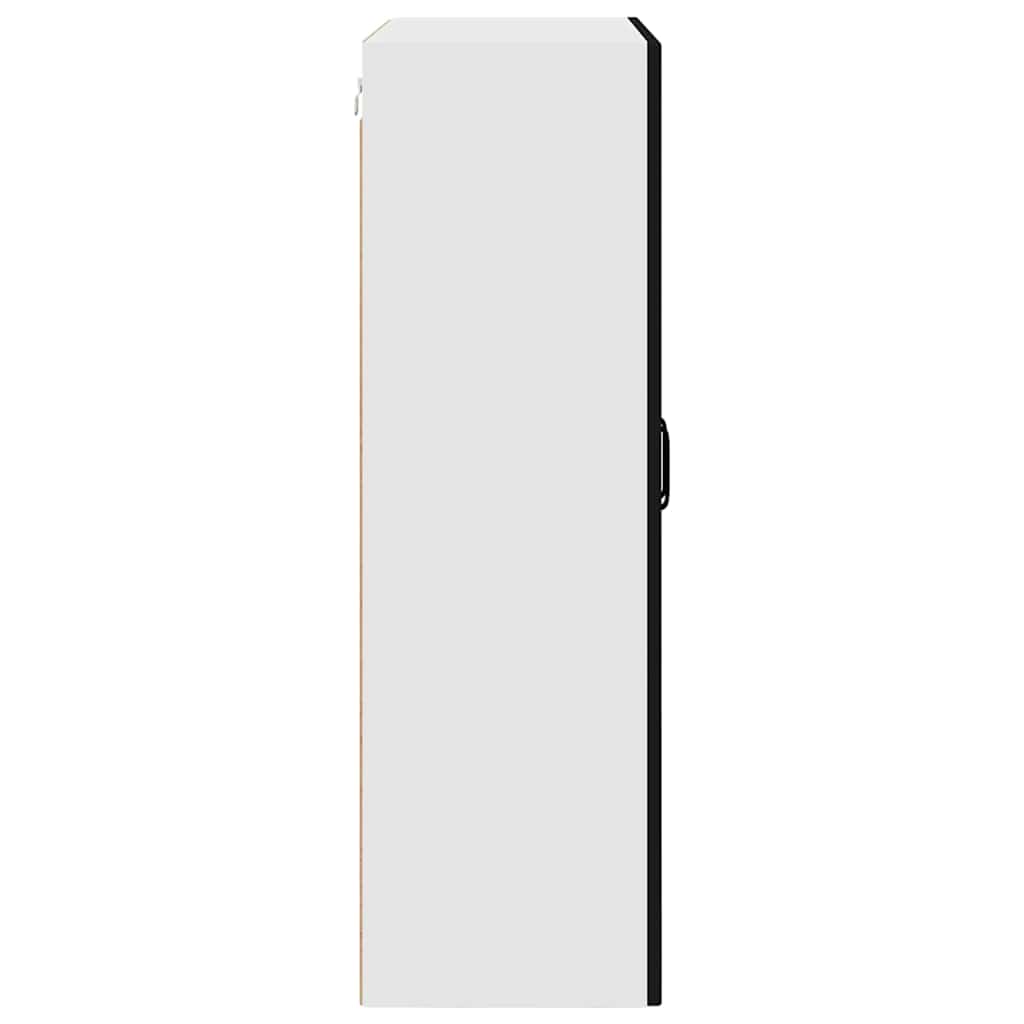 Wall Cabinet PORTO Black 80 x 31 x 100 cm Engineered Wood