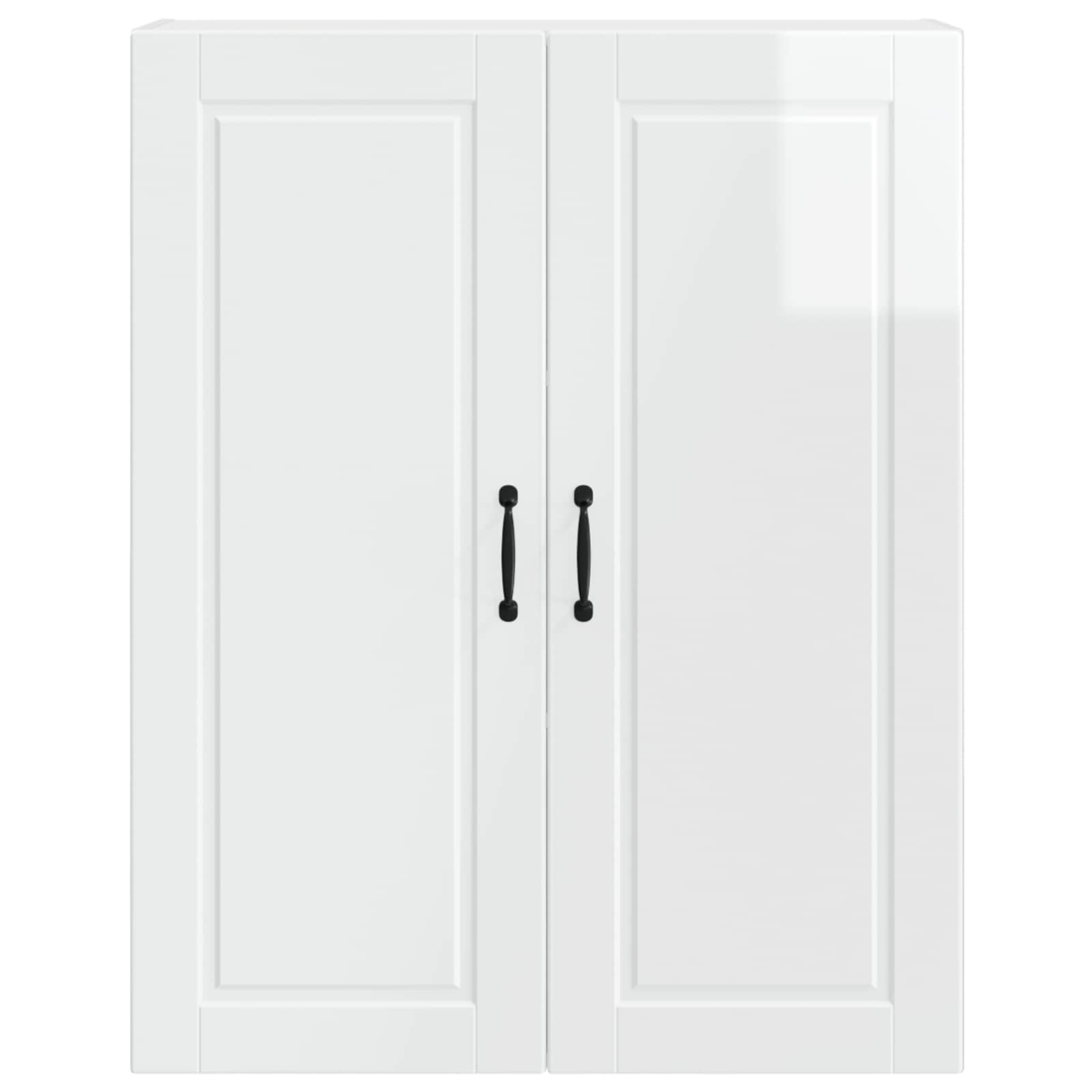 Wall Cabinet PORTO High Gloss White 80 x 31 x 100 cm