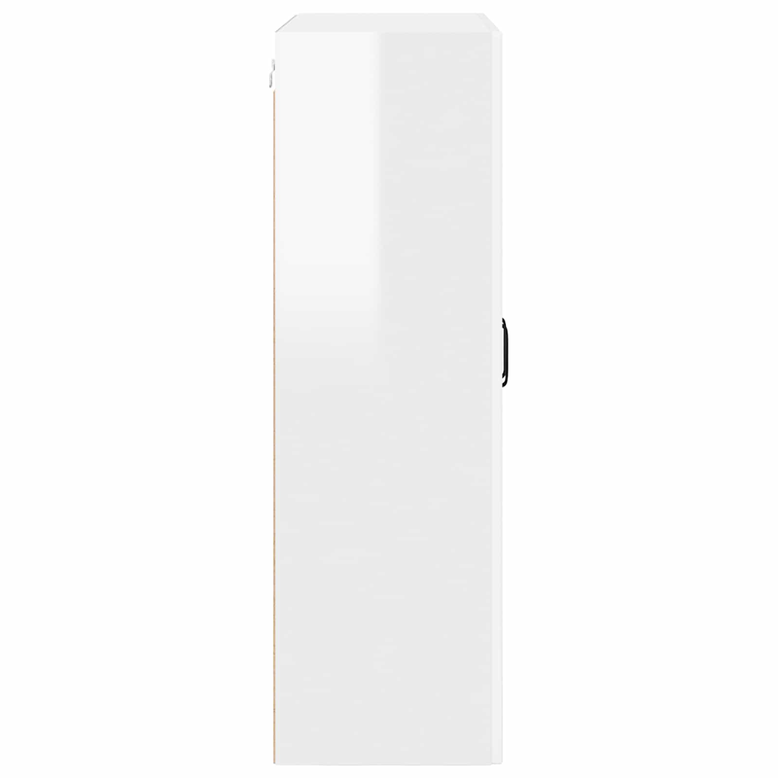 Wall Glass Cabinet PORTO High Gloss White 80 x 31 x 100 cm