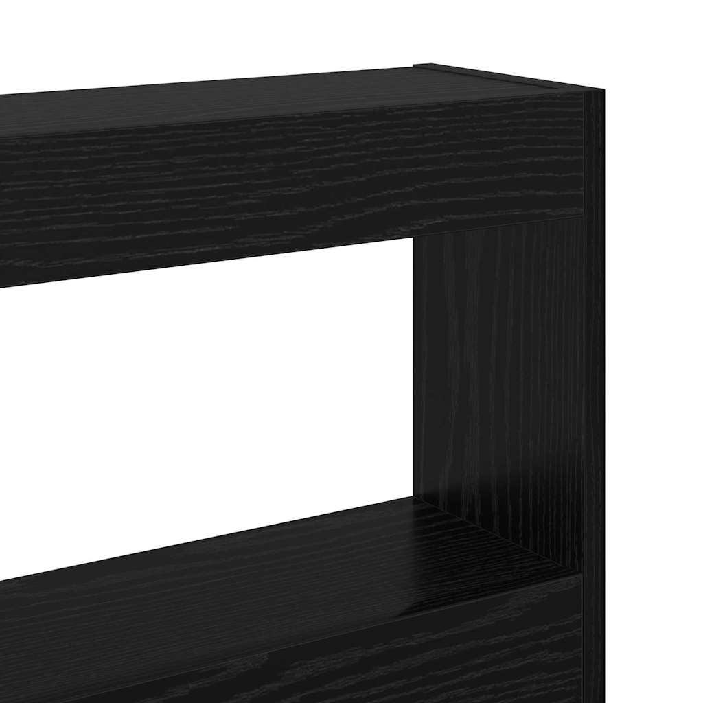 Headboard Black Oak Engineered Wood