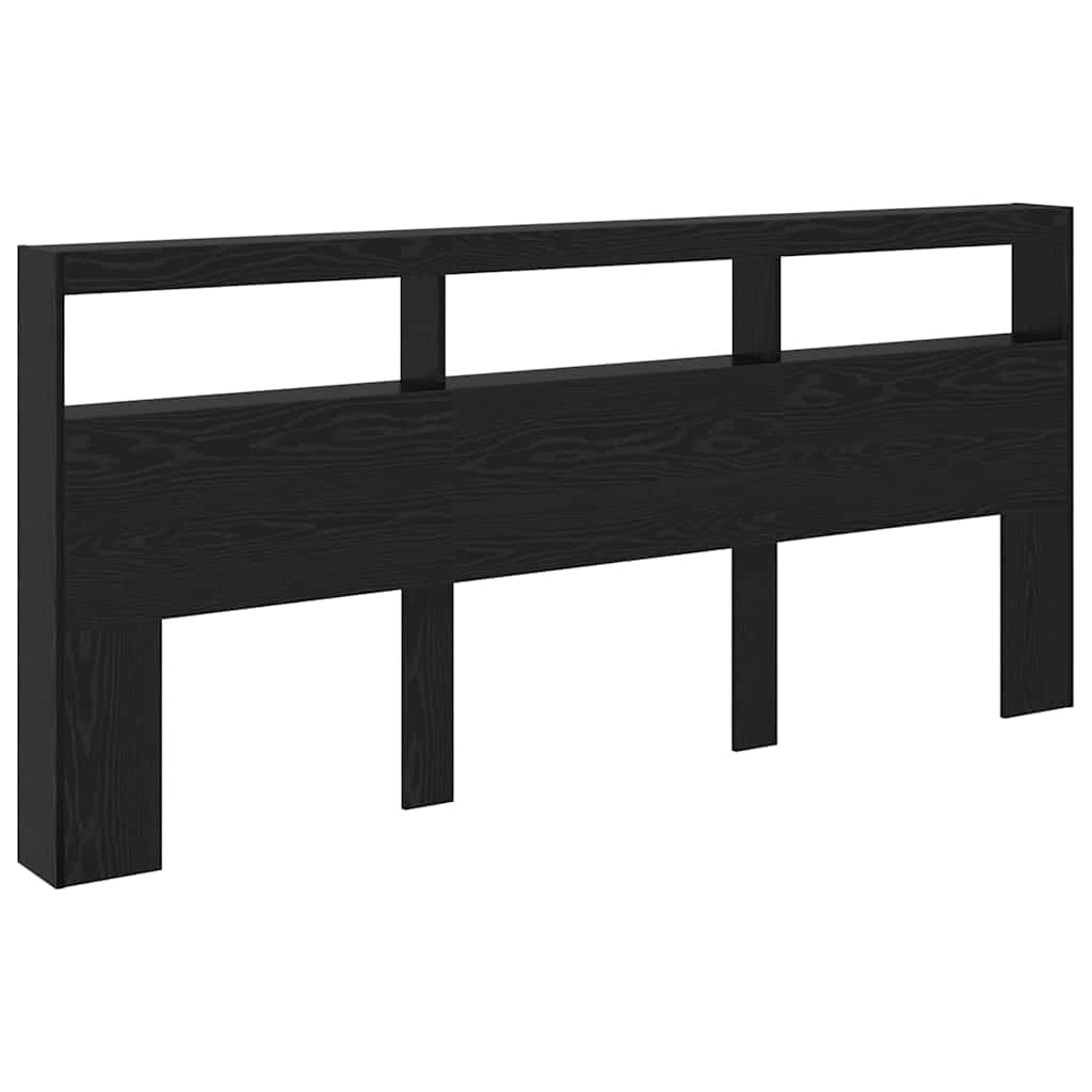 Headboard Black Oak Engineered Wood