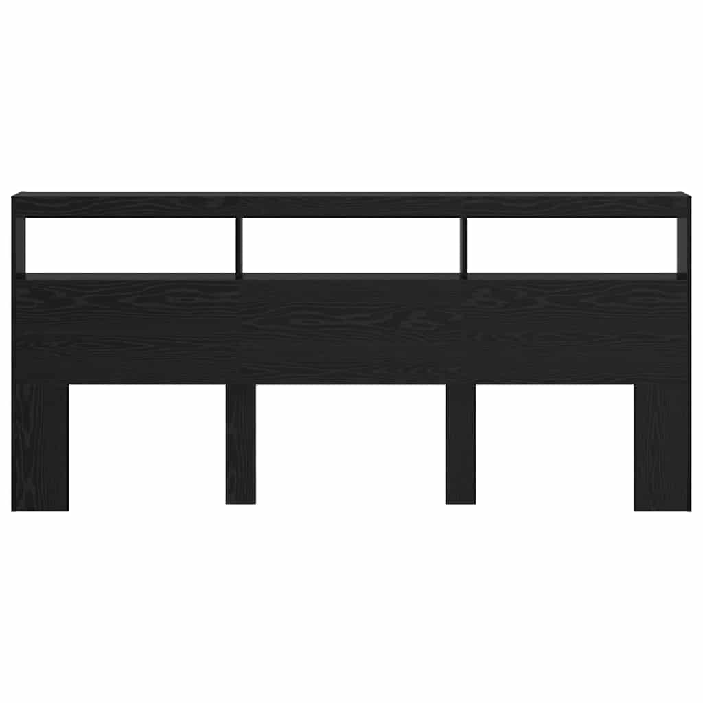 Headboard Black Oak Engineered Wood