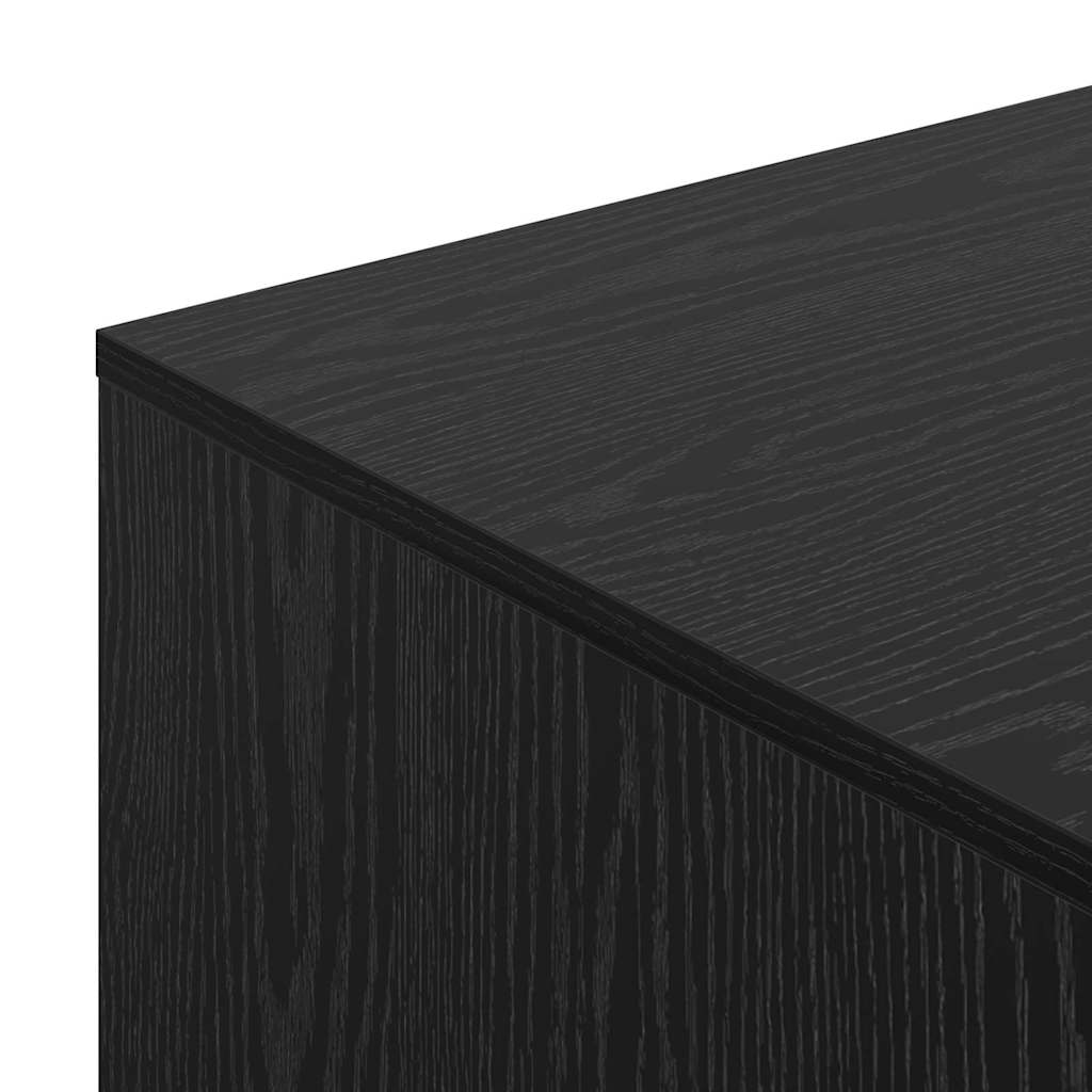 Cat Litter Box Enclosure Black Oak 47 x 59 x 42 cm
