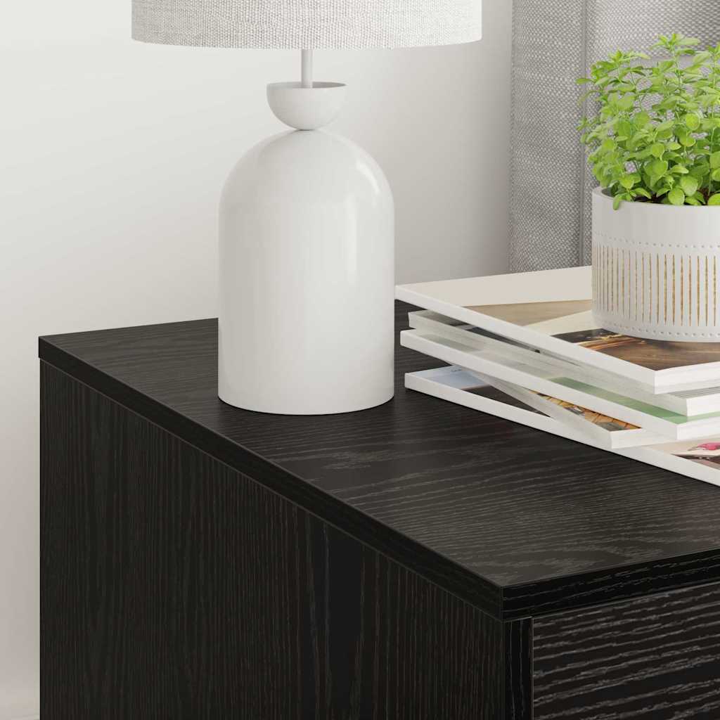 Cat Litter Box Enclosure Black Oak 47 x 59 x 42 cm