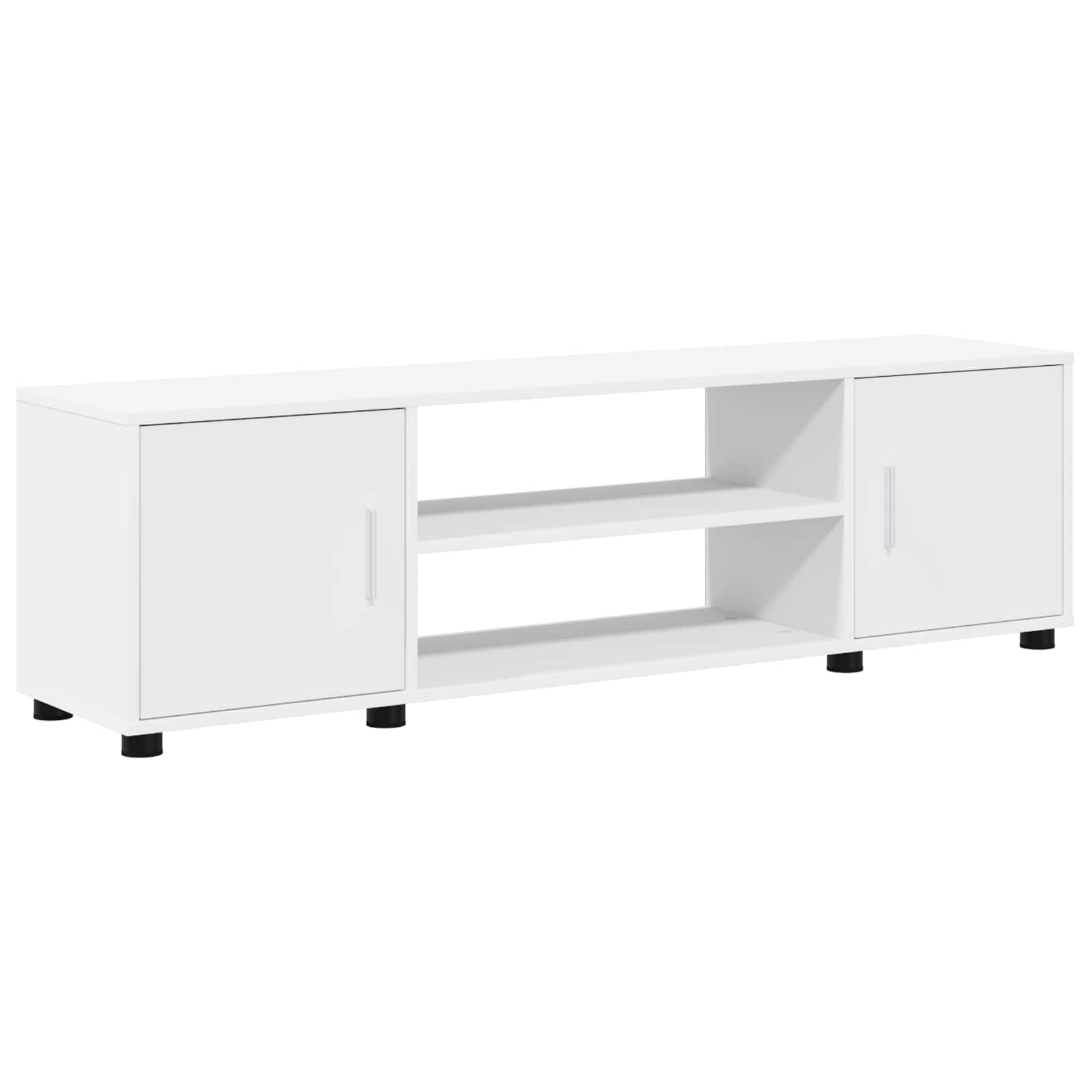 TV Cabinet Set White Engineered wood