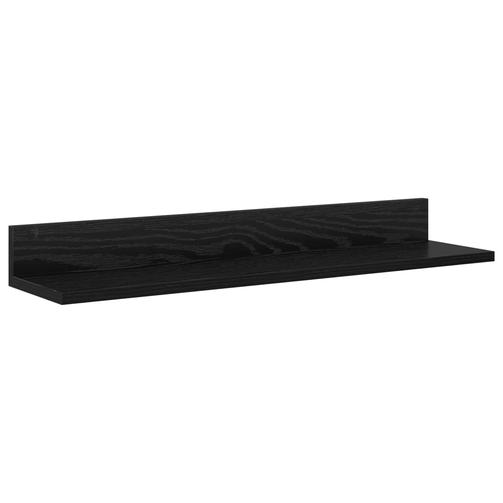 TV Cabinet Set Black Oak Engineered wood