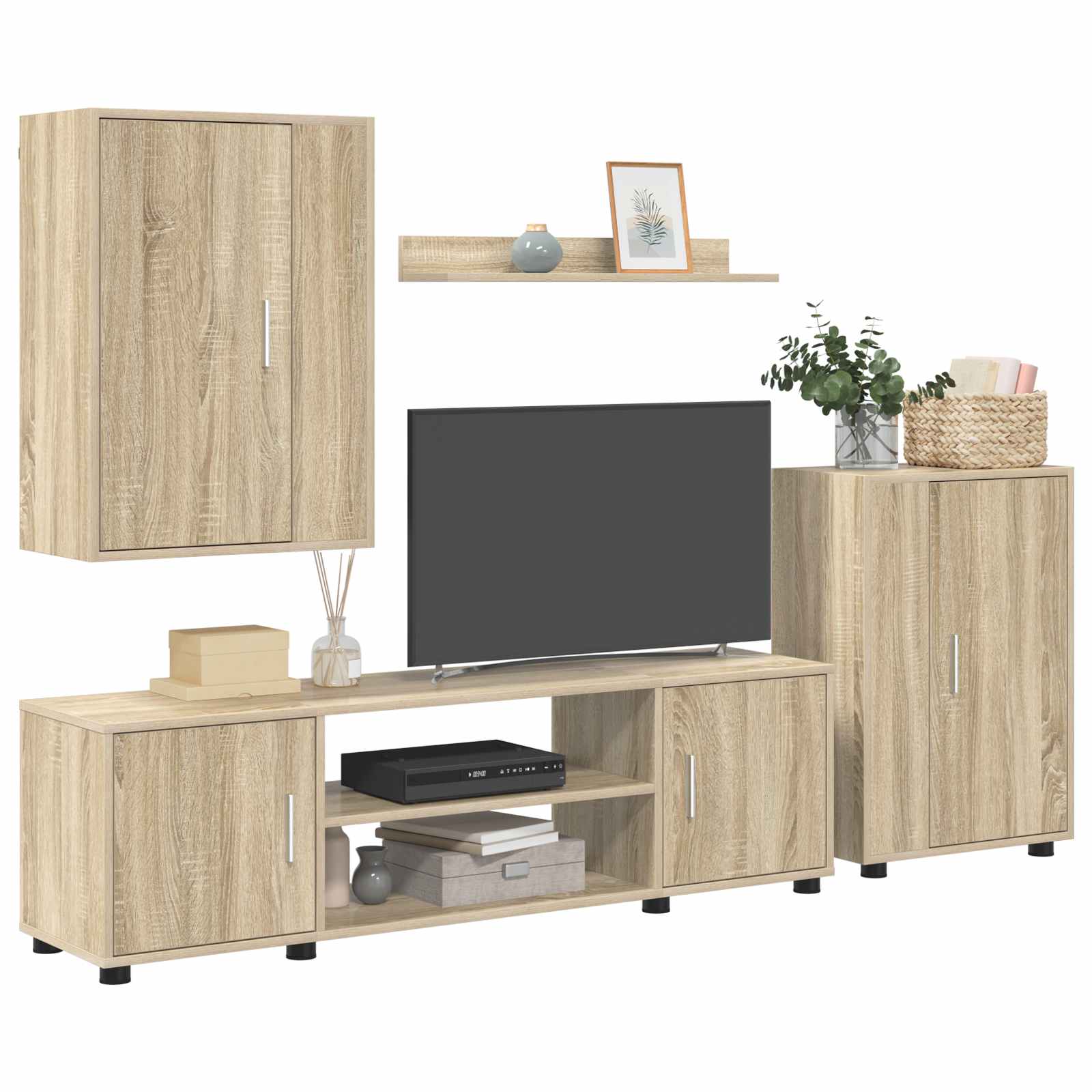 TV Cabinet Set Sonoma Oak Engineered wood