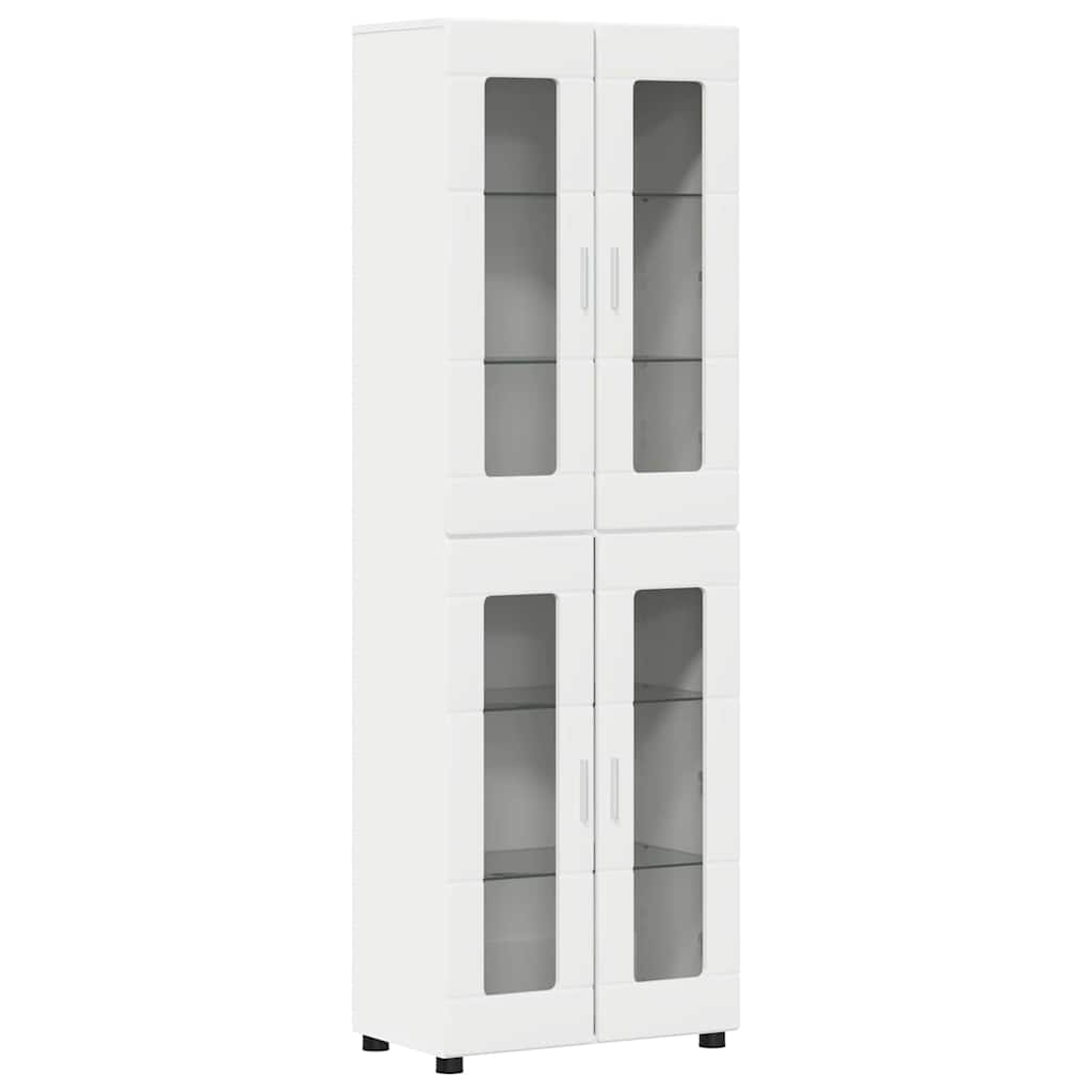 Highboard FLORIN 60 x 35 x 182 cm White Engineered Wood