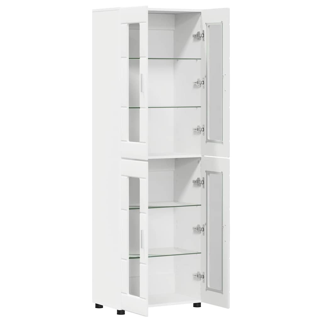Highboard FLORIN 60 x 35 x 182 cm White Engineered Wood