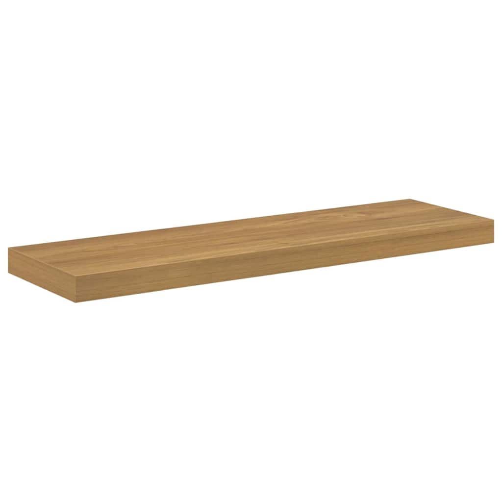 Wall Shelf 2 pcs Brown 80 x 23,5 x 3,8 cm Engineered Wood