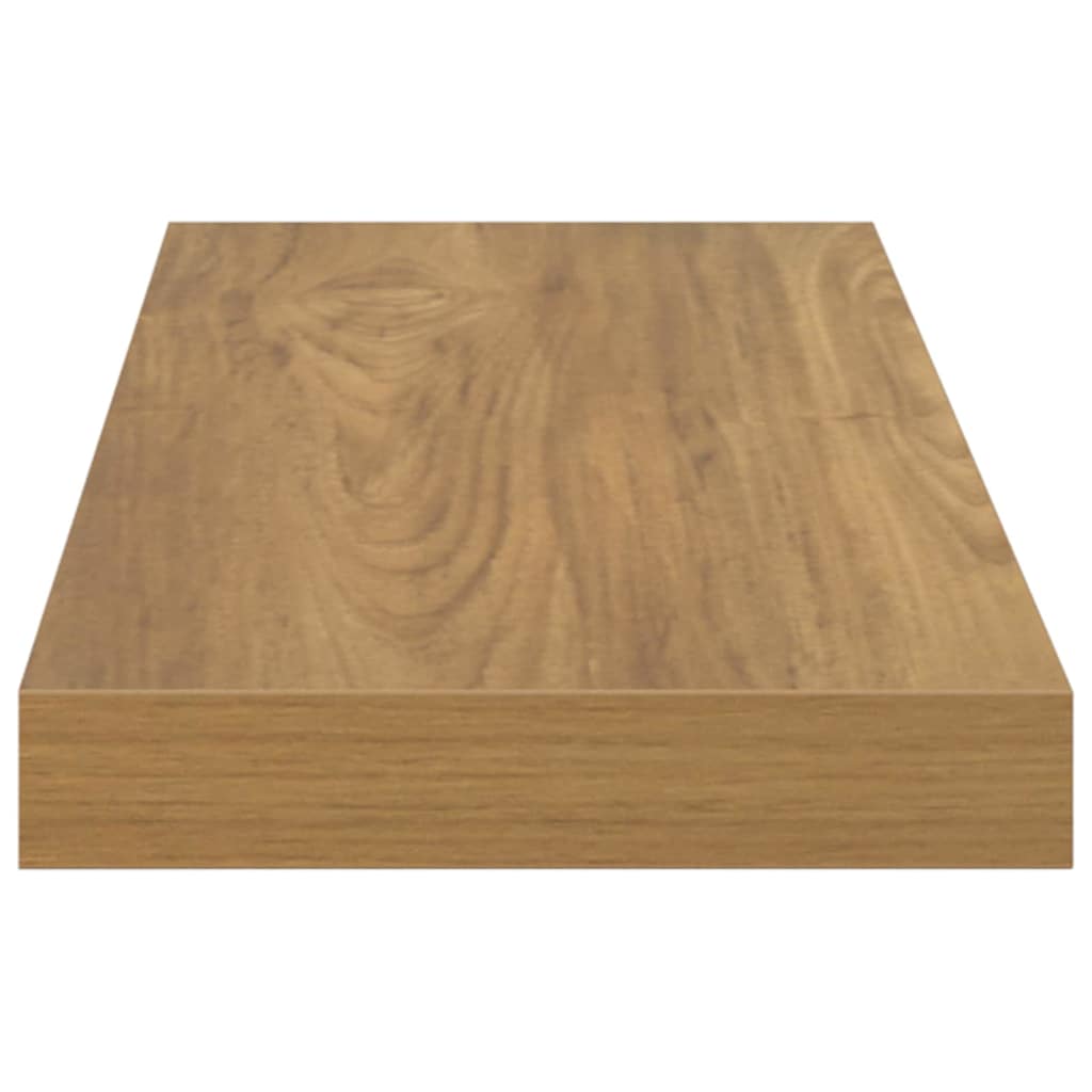 Wall Shelf 2 pcs Brown 80 x 23,5 x 3,8 cm Engineered Wood