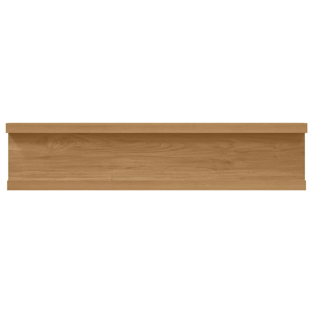 Wall Shelf 2 pcs Brown 40 x 9 x 3 cm Engineered Wood