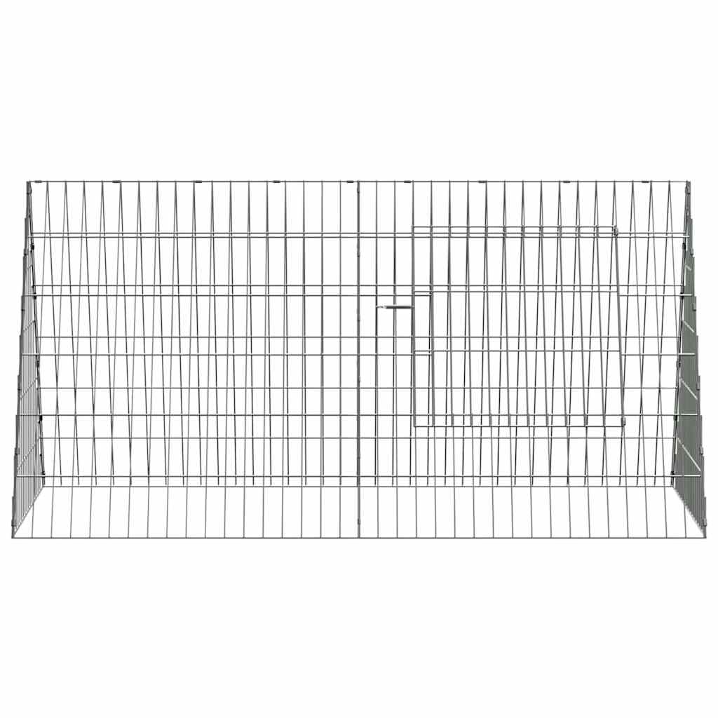 Rabbit Cage Silver 110 x 55 x 55 cm Galvanised Steel